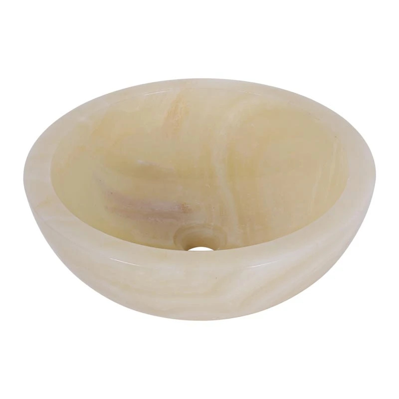 Vasques rondes en onyx